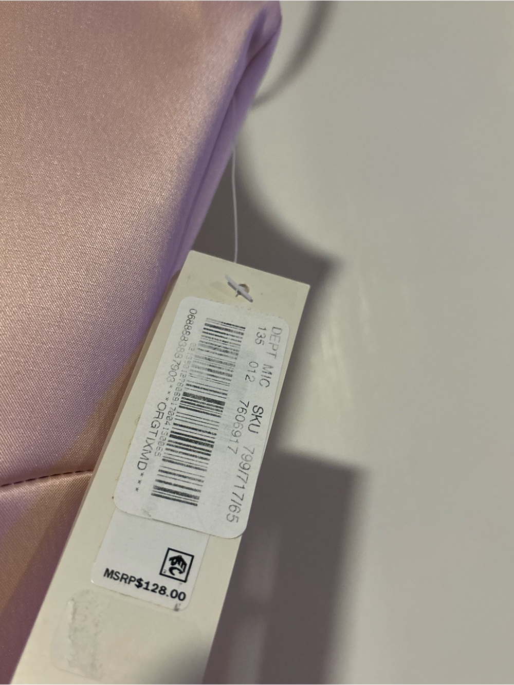 🌸Eliza J One-Shoulder Blush Satin Cocktail Dress with Beaded Waist - Picture 2 of 7